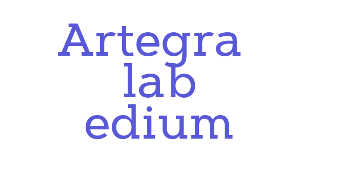 Download Artegra Slab Medium Font