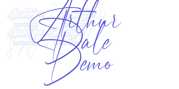 Arthur Dale Demo font