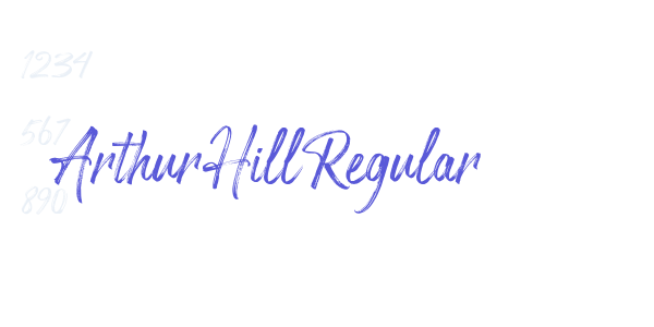 Arthur Hill Regular font