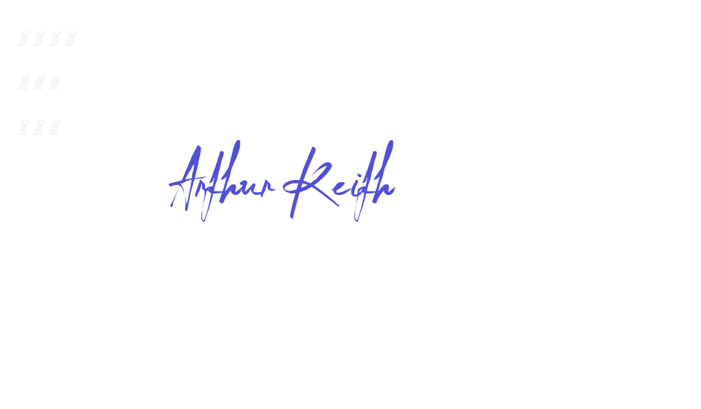 Arthur Keith-font-download