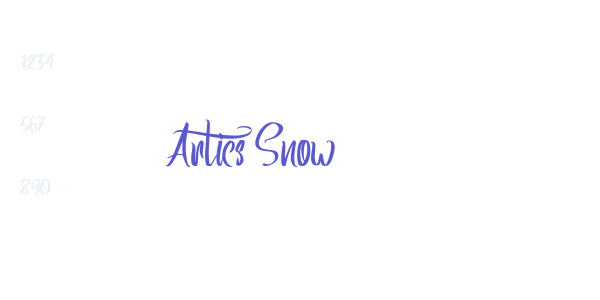 Artics Snow font