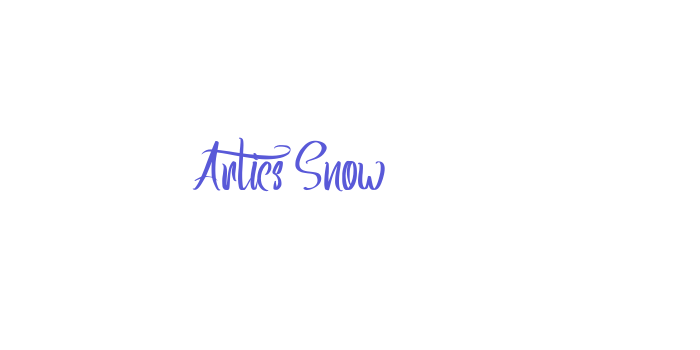 Artics Snow Font Download