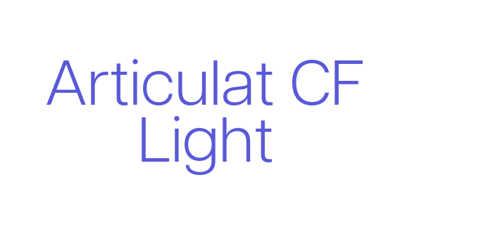 Download Articulat CF Light Font