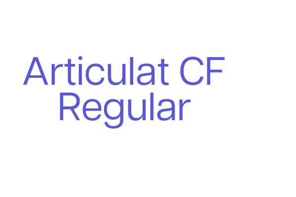 Articulat CF Regular Font