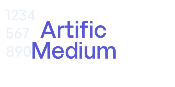 Artific Medium font free