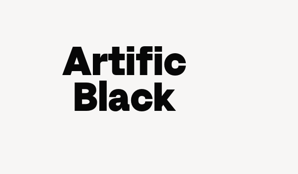 Artific Black Font