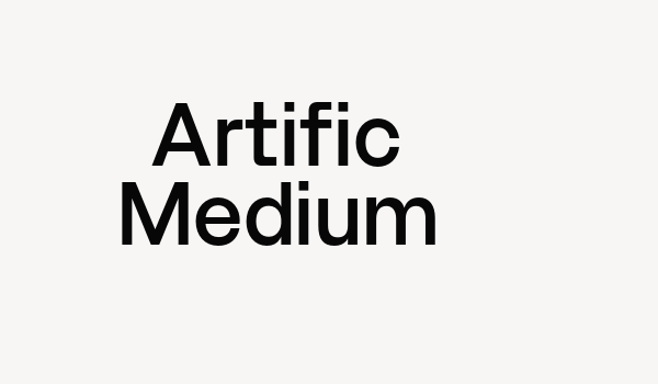 Artific Medium Font