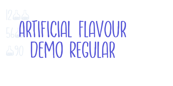 Artificial Flavour DEMO Regular font free