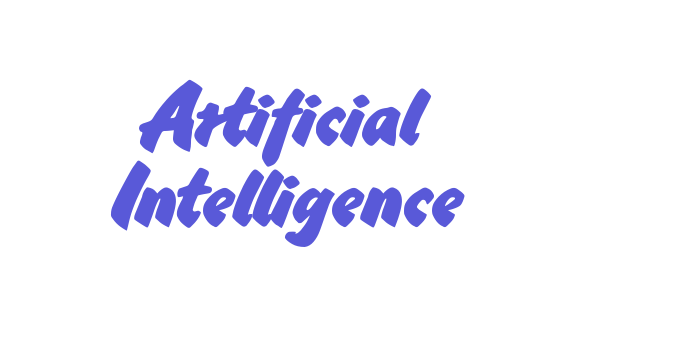 Artificial Intelligence Font Download