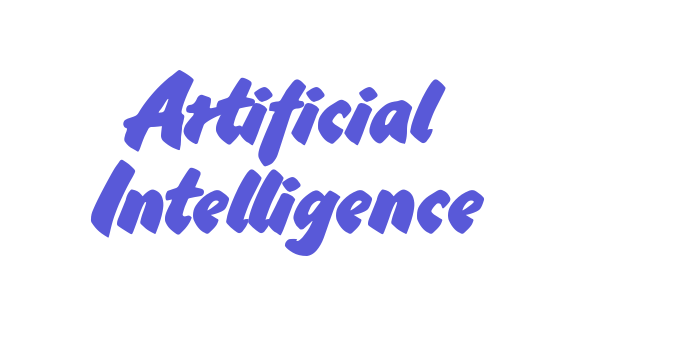 Artificial Intelligence Font