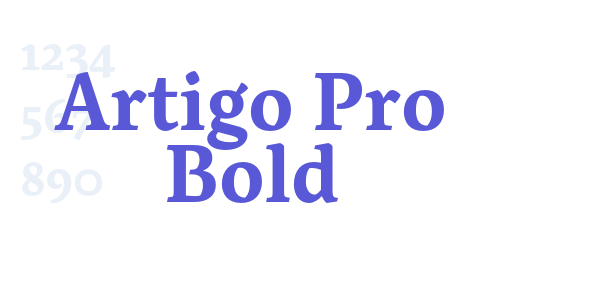 Artigo Pro Bold font free