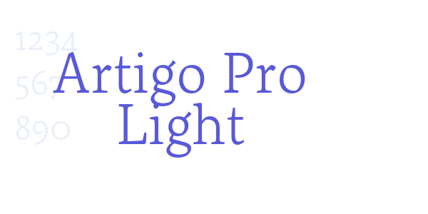 Artigo Pro Light font free