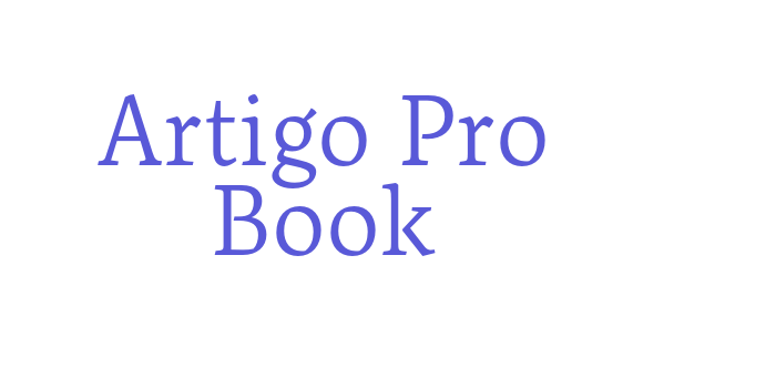 Artigo Pro Book Font Download