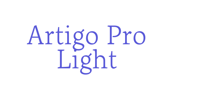 Artigo Pro Light Font Download