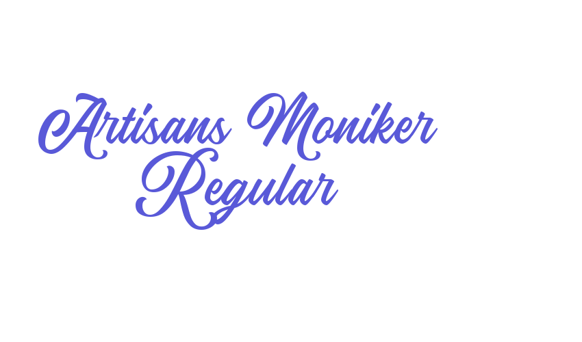 Artisans Moniker Regular Font