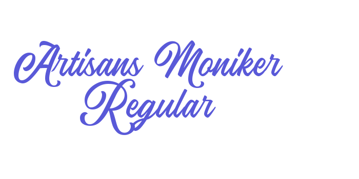 Artisans Moniker Regular Font Download