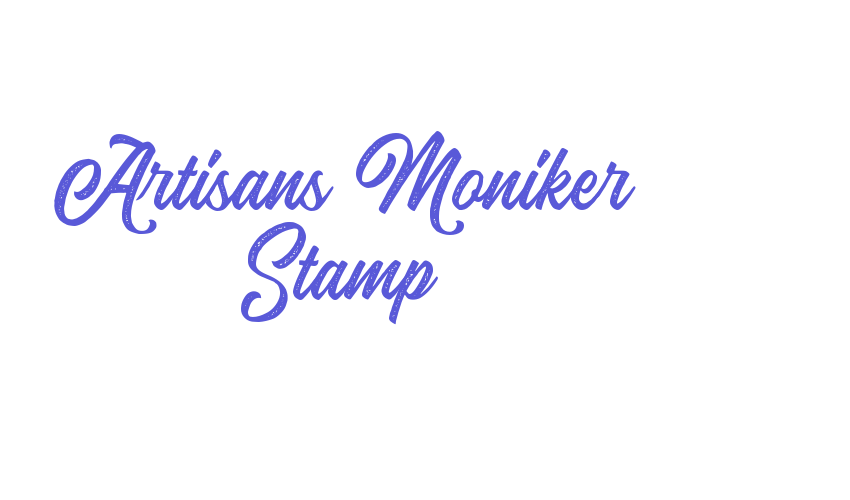 Artisans Moniker Stamp Font Download