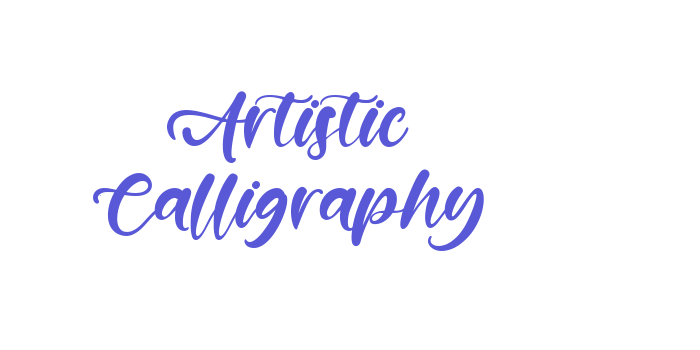 Artistic Calligraphy Font Download