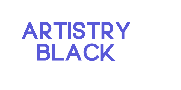 Artistry Black font free