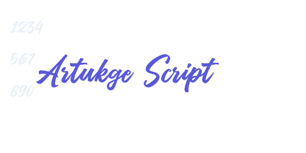 Artukge Script font