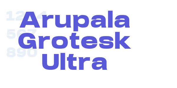 Arupala Grotesk Ultra font free