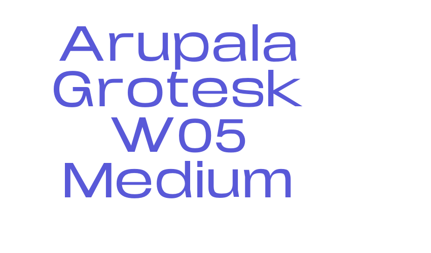 Arupala Grotesk W05 Medium Font Download