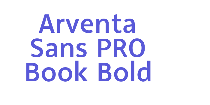 Arventa Sans PRO Book Bold Font Download