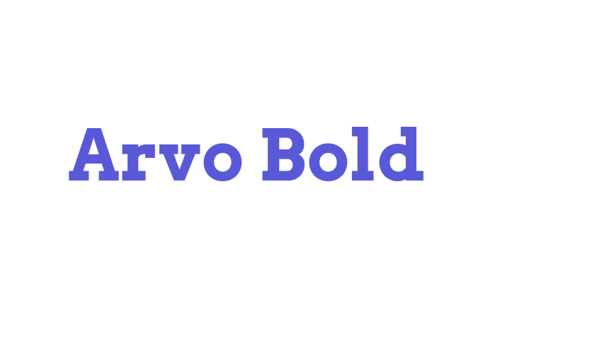 Arvo Bold Font Download