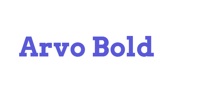 Arvo Bold Font Download