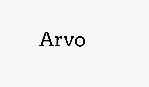 Arvo Font