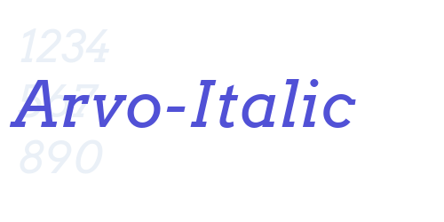 Arvo-Italic