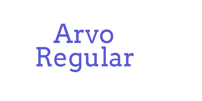 Arvo Regular Font Download