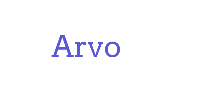 Arvo Font