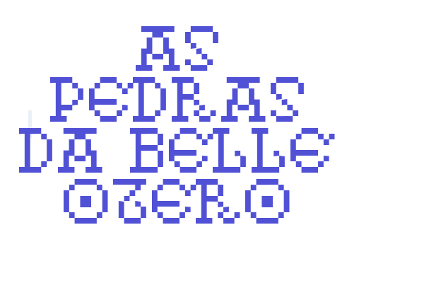 As pedras da Belle Otero Font Download