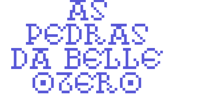 As pedras da Belle Otero Font Download