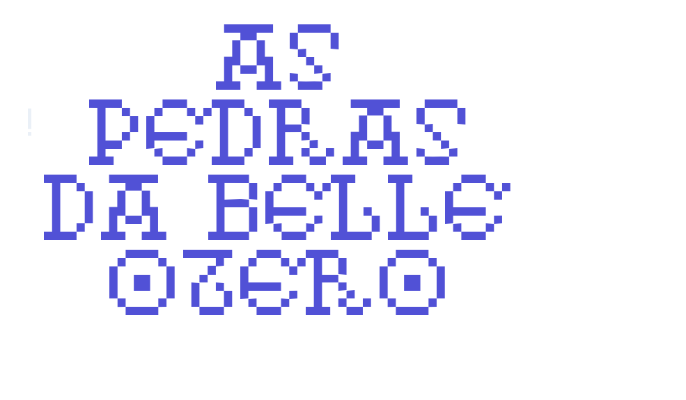 As pedras da Belle Otero-font-download