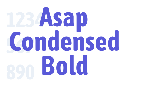 Asap Condensed Bold Font