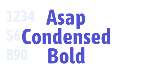 Asap Condensed Bold-font-download