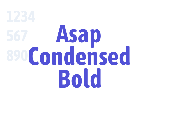 Asap Condensed Bold