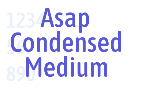 Asap Condensed Medium Font