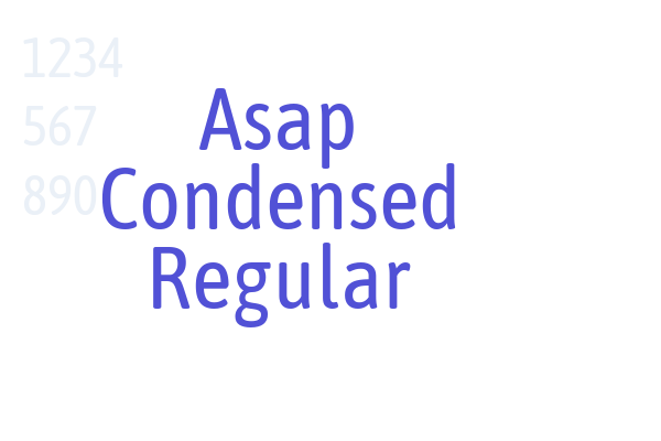 Asap Condensed Regular