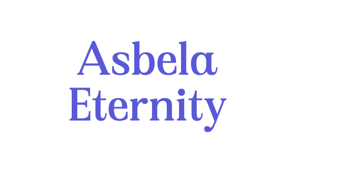 Asbela Eternity Font