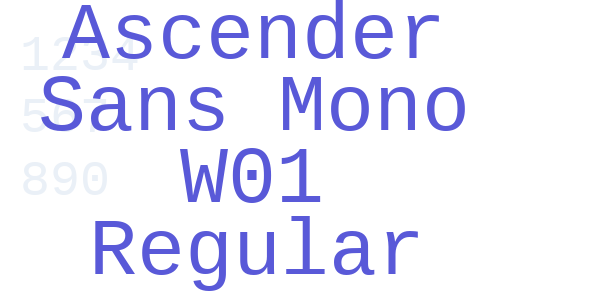 Ascender Sans Mono W01 Regular font free