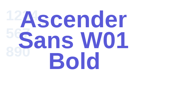 Ascender Sans W01 Bold font