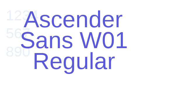 Ascender Sans W01 Regular font free