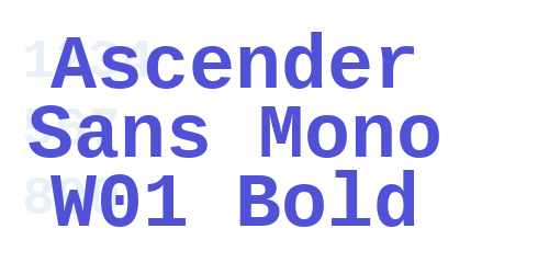 Ascender Sans Mono W01 Bold