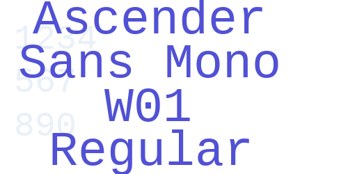 Ascender Sans Mono W01 Regular-font-download