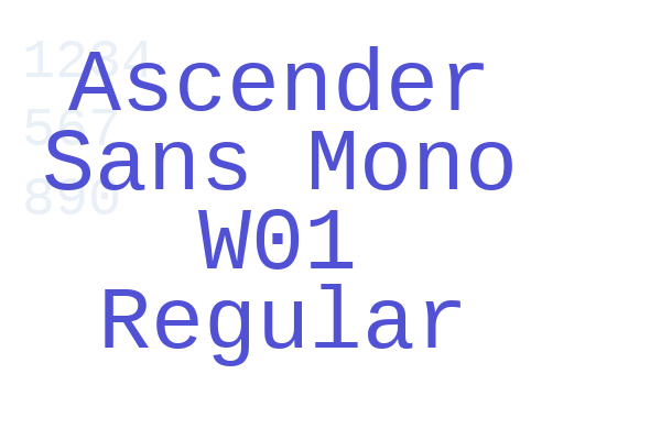 Ascender Sans Mono W01 Regular