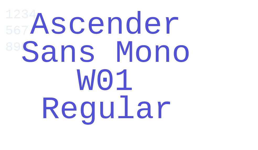 Ascender Sans Mono W01 Regular-font-download