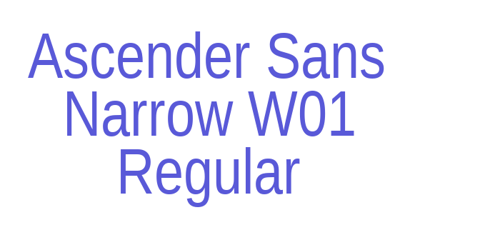 Ascender Sans Narrow W01 Regular Font Download